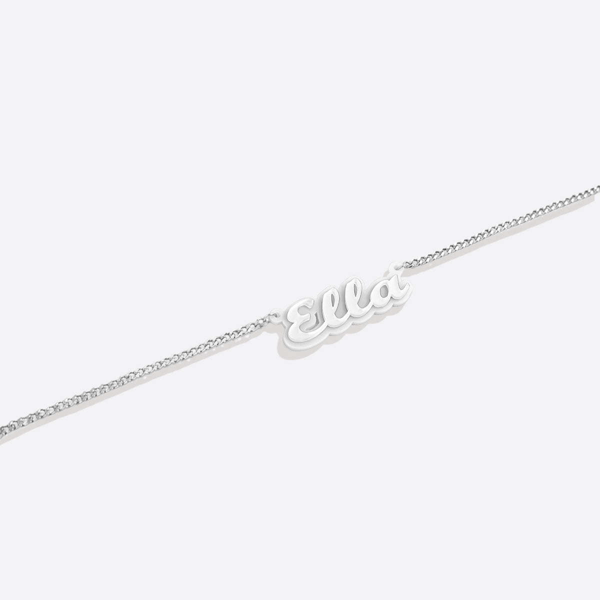 Enamel Script Name Necklace