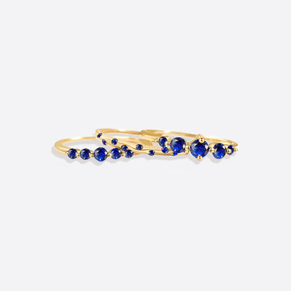 Gemstone Stacking Ring Set