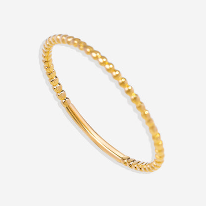 Gold Vermeil Dainty Stacking Beaded Ring