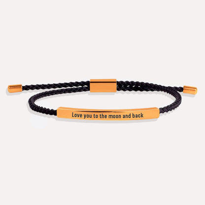 Love you to the moon and back Tube Bracelet