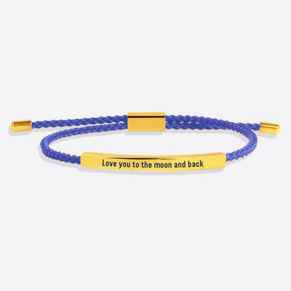 Love you to the moon and back Tube Bracelet