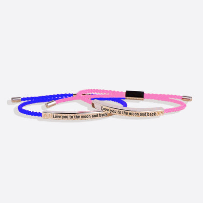 Love you to the moon and back Tube Bracelet