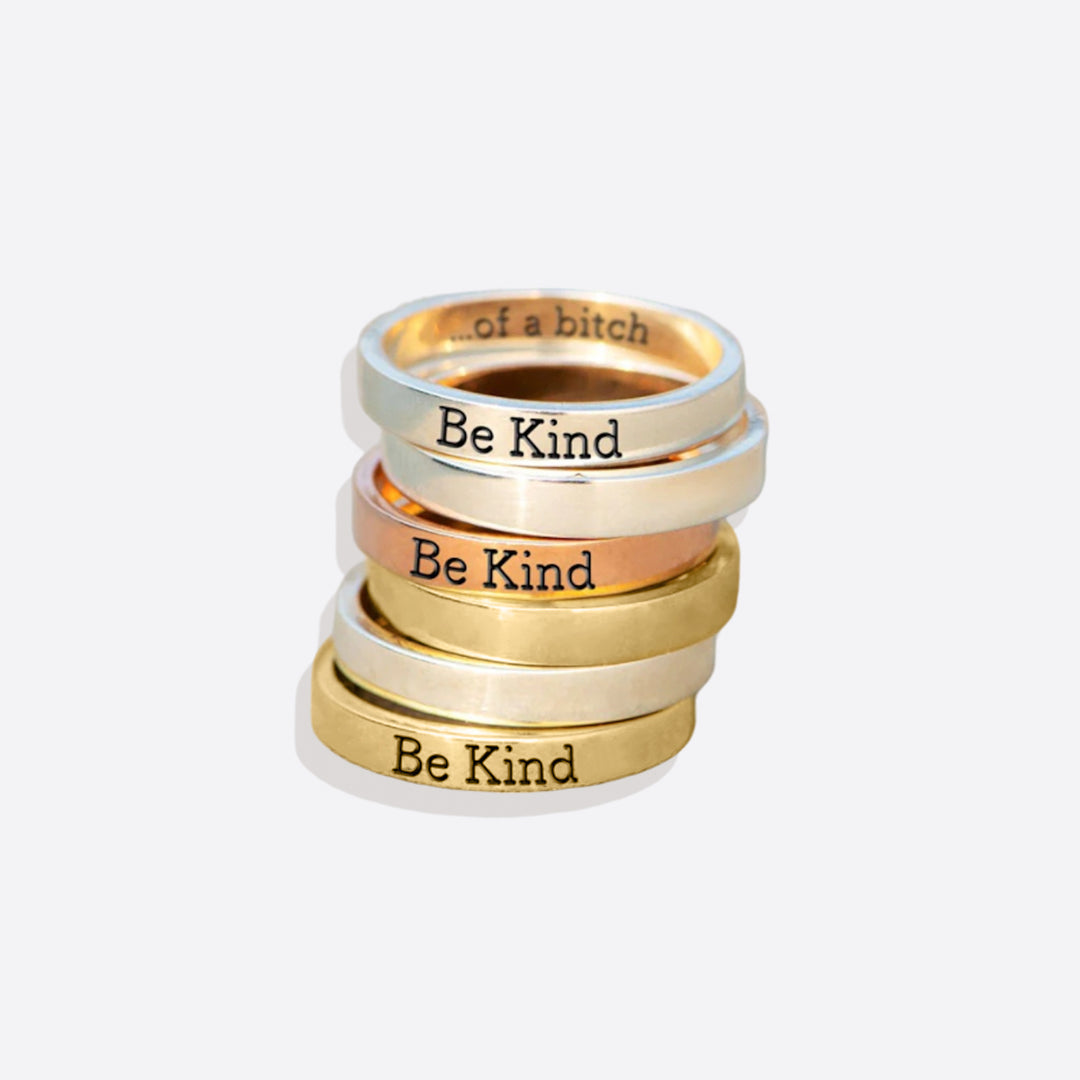 Be Kind Mantra Ring