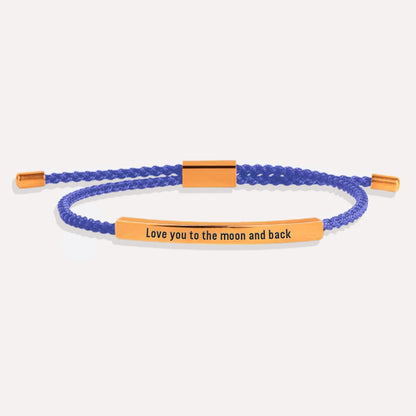 Love you to the moon and back Tube Bracelet