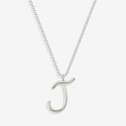 Flow Script Initial Necklace