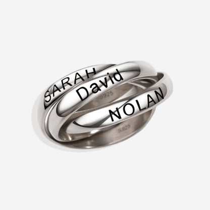 Interlocking Engraved Ring