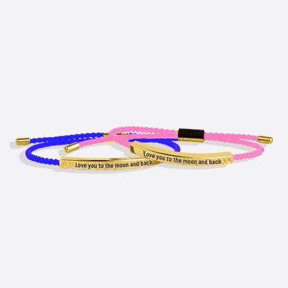 Love you to the moon and back Tube Bracelet