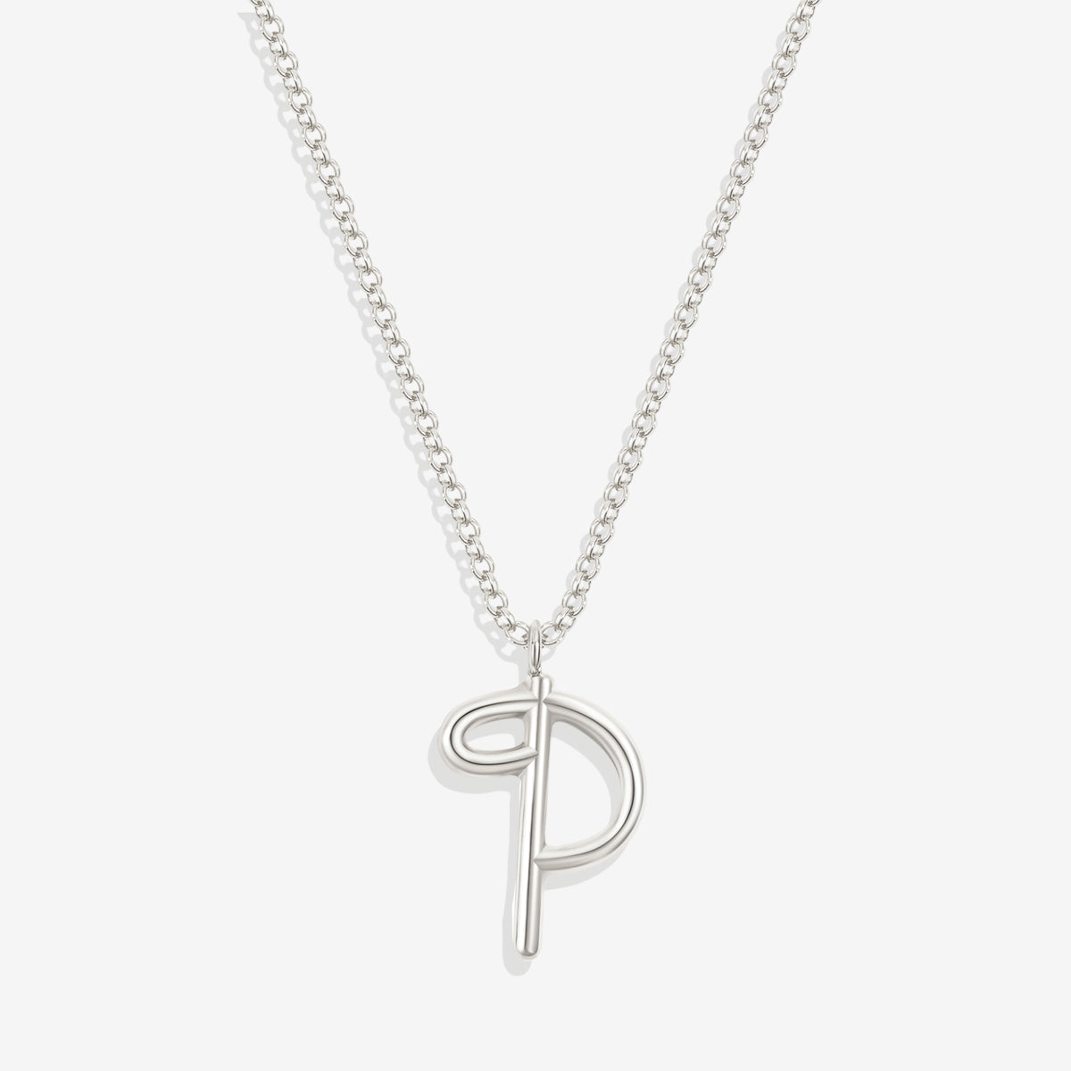 Flow Script Initial Necklace