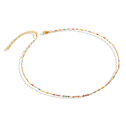 Rainbow Choker Necklace