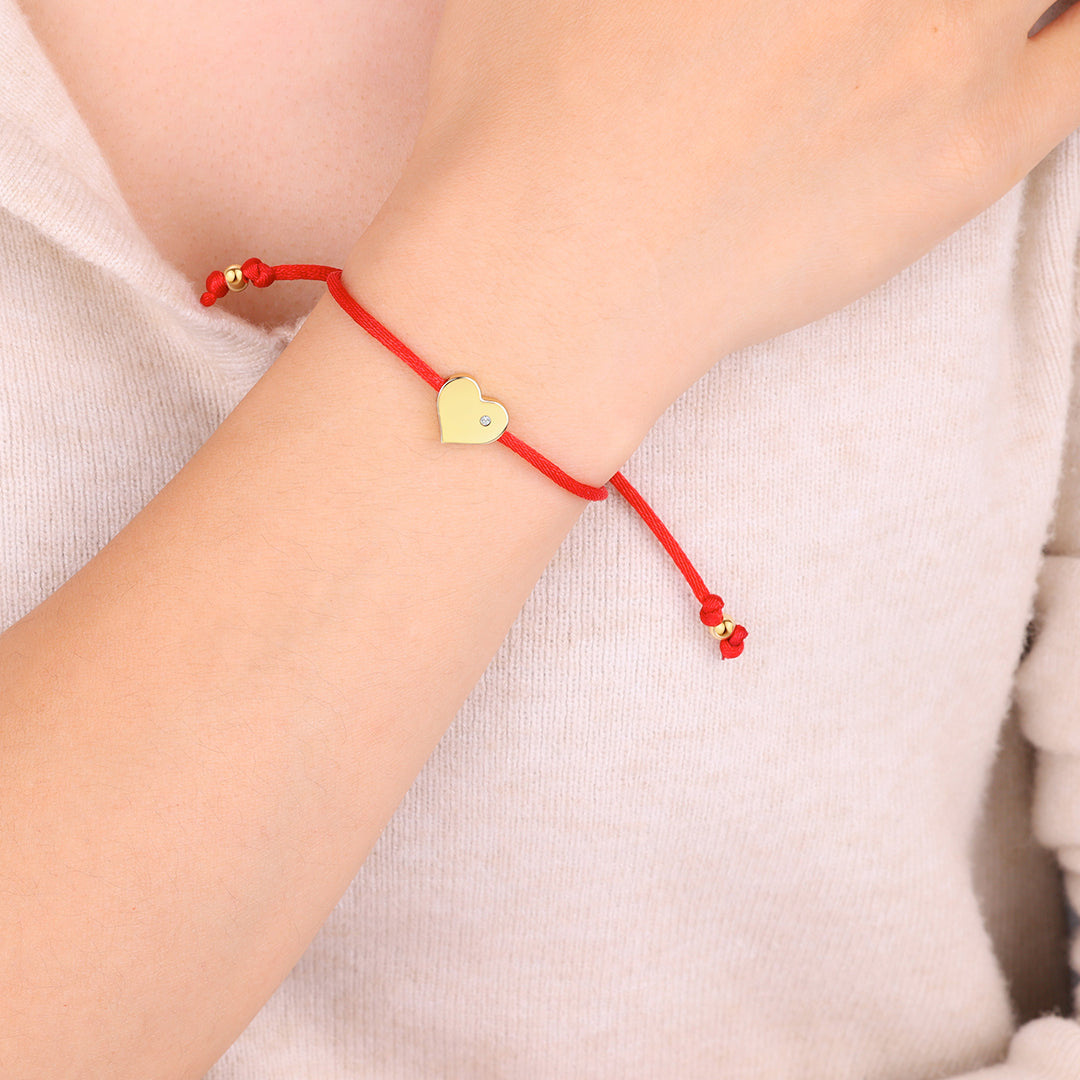 Heart String Adjustable Bracelet