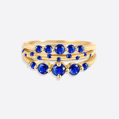 Gemstone Stacking Ring Set