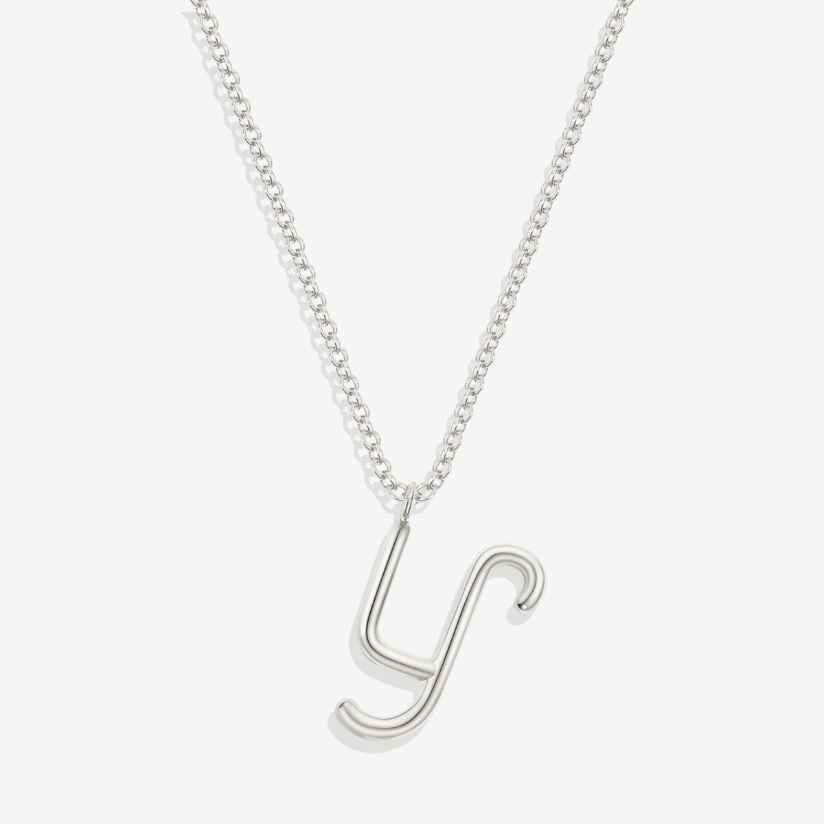 Flow Script Initial Necklace