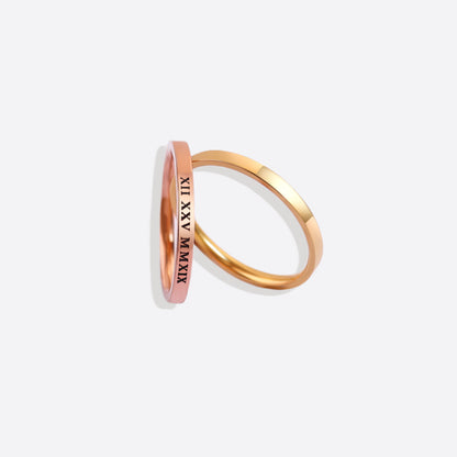 Roman Numerals Ring