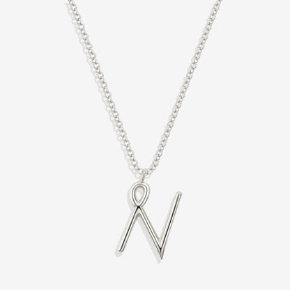 Flow Script Initial Necklace