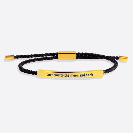 Love you to the moon and back Tube Bracelet