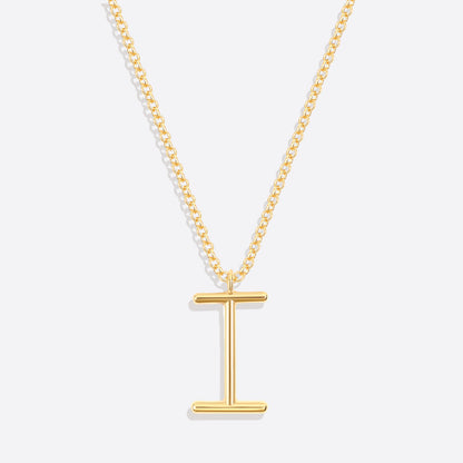 Flow Script Initial Necklace