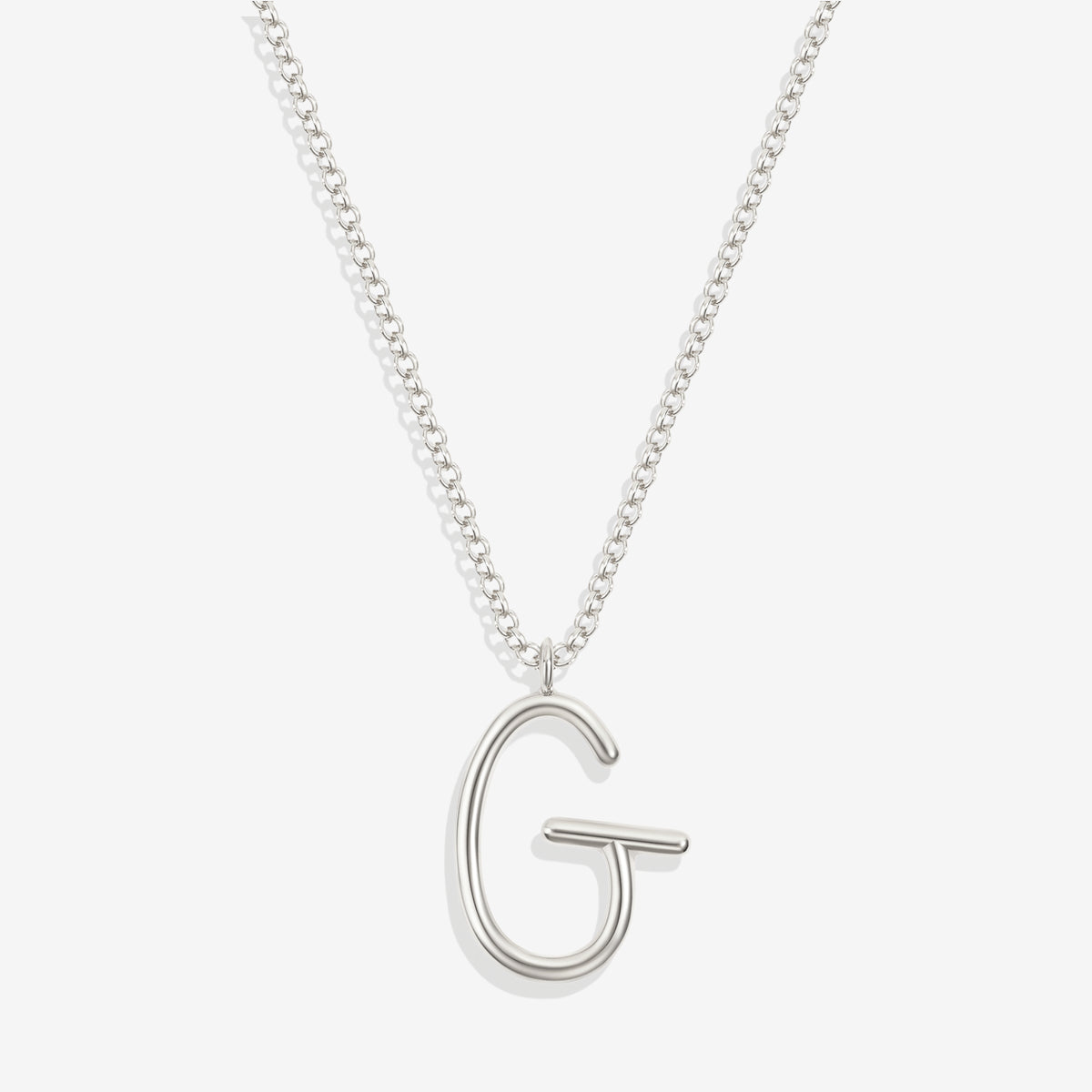 Flow Script Initial Necklace