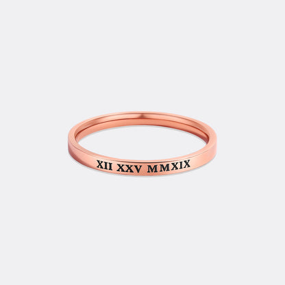 Roman Numerals Ring