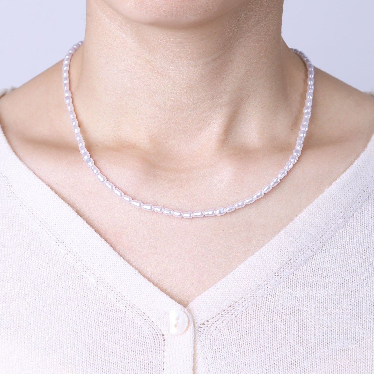 Freshwater Pearl Bead Necklace