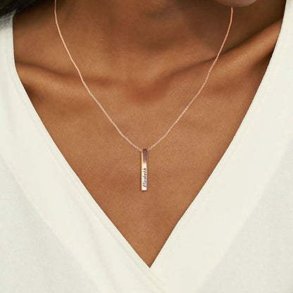 Muse Pillar Bar Necklace