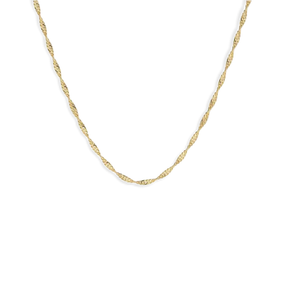 2mm Singapore Twist Chain Necklace