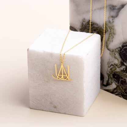 Minimalist Monogram Name Necklace