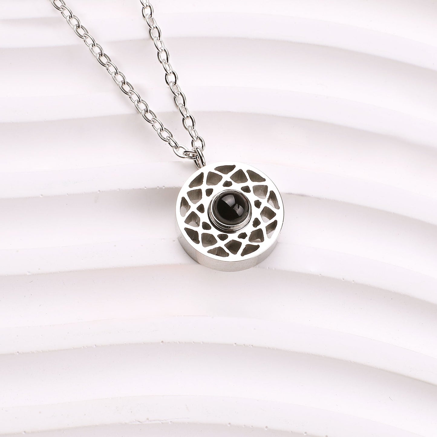 Mandala Photo Necklace