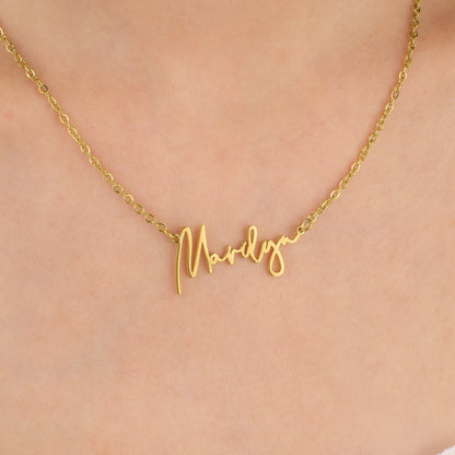 Monroe Name Necklace