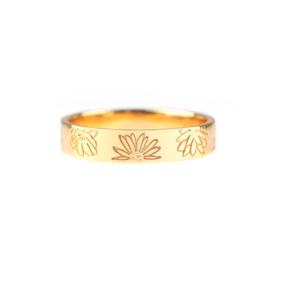 Stamped Flower Band