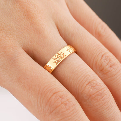 Stamped Flower Band