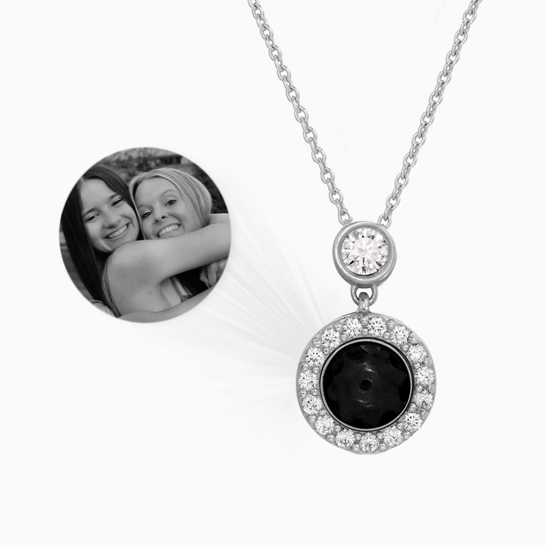 Petite Halo Photo Necklace