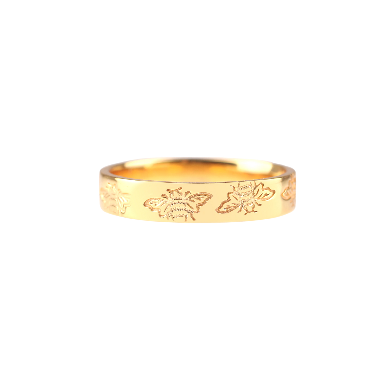 Stamped Honey Bee Band