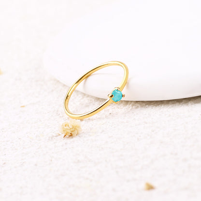 Super Dainty Birthstone Stacking Ring