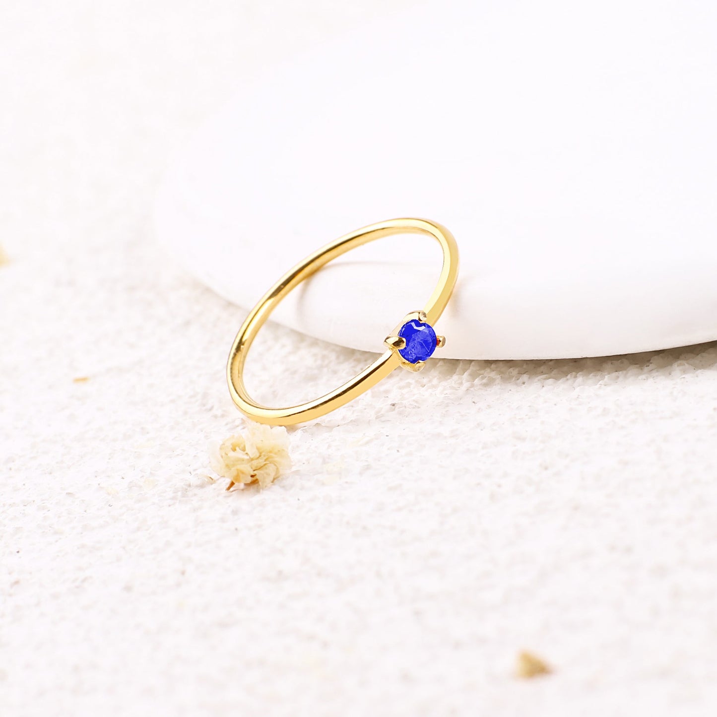 Super Dainty Birthstone Stacking Ring