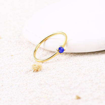 Super Dainty Birthstone Stacking Ring