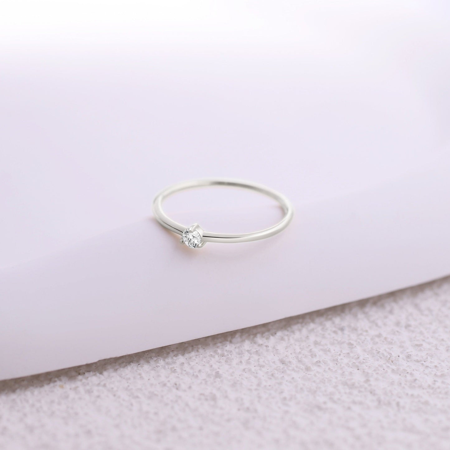 Tiny Diamond Ring