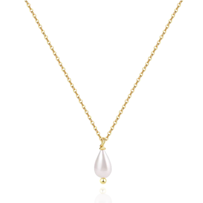 Dainty Pearl Drop Necklace